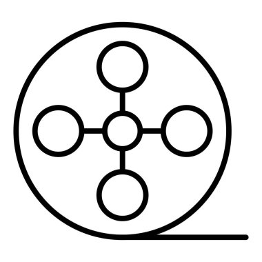 Molekül simgesi vektör illüstrasyonu