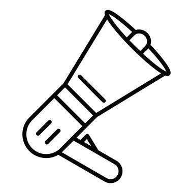 vector illustration of single isolated icon of torch