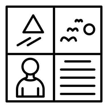 seo modern simgesinin vektör illüstrasyonu