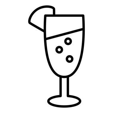 Kokteyl. Web simgesi basit tasarım