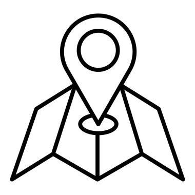 Harita iğnesi. Web simgesi