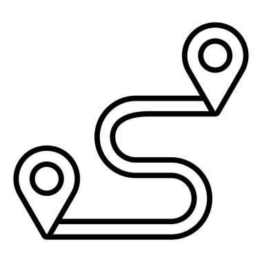 konum simgesi, navigasyon sembolü, vektör illüstrasyonu