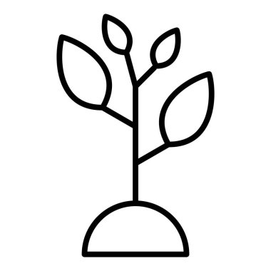 Bitki. Web simgesi basit tasarım