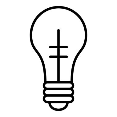 Ampul simgesi. vektör illüstrasyonu