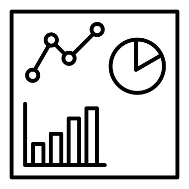 grafik ikonu vektör illüstrasyonu