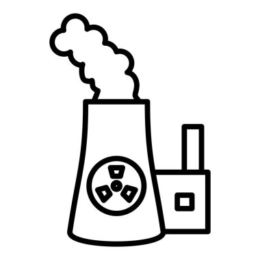 Fabrika bitki ikonu vektör çizimi tasarımı