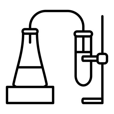 water pipe icon. outline illustration of flask vector icons for web