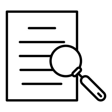 Arama simgesi vektör illüstrasyonu