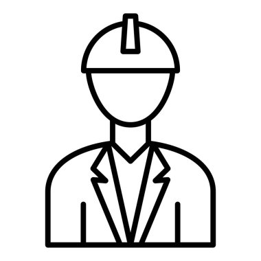 worker icon vector isolated on white background for your web and mobile app design, man logo concept