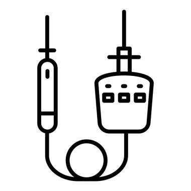 usb kablo simgesi vektör illüstrasyon tasarımı