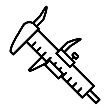 Şırınga. Web simgesi basit illüstrasyon