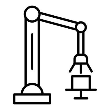 Lamba ikonu. Ağ için ampul vektör simgelerinin özet çizimi