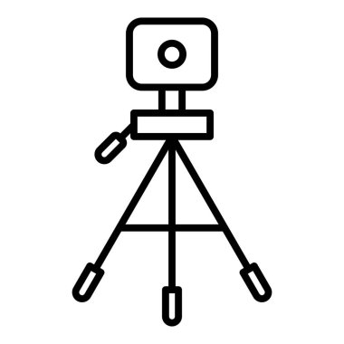 Tripod. Web simgesi basit illüstrasyon