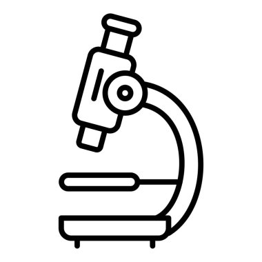 Mikroskop simgesi vektör çizimi