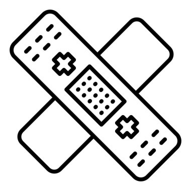 Sargı bezi. Web simgesi basit tasarım