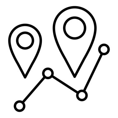 konum pin simgesi vektör illüstrasyonu