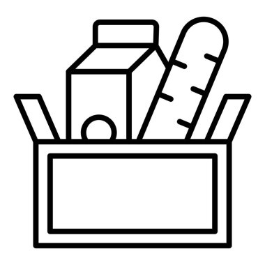 Yemek. Web simgesi basit illüstrasyon