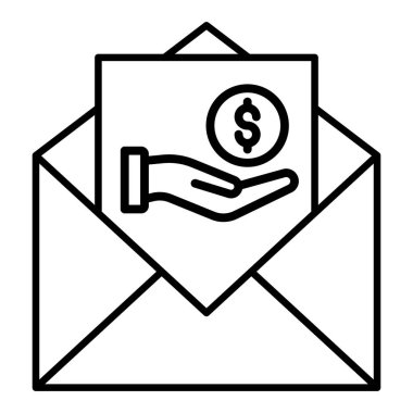 e-commerce, mail, money, finance, ecommerce, marketing, payment, and investment solid glyph