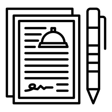 Kontrol listesi. Web simgesi basit illüstrasyon