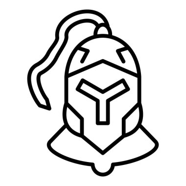 astronaut helmet icon. outline illustration of soldier vector icons for web
