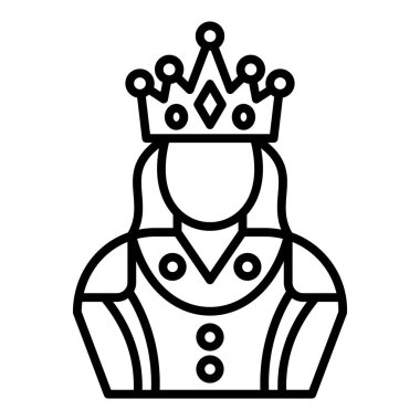Kral. Web simgesi basit illüstrasyon