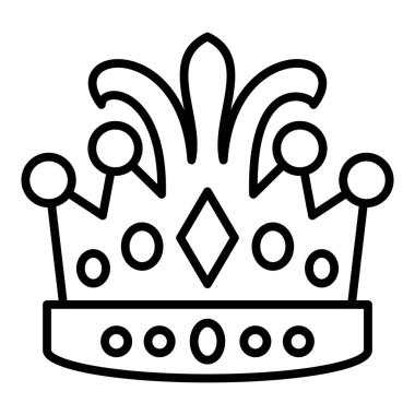 taç simgesi vektör illüstrasyonu