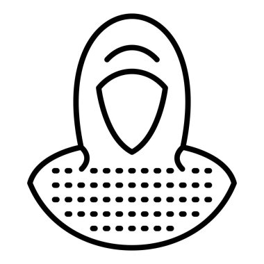 Hacker. Web simgesi basit illüstrasyon