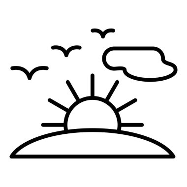 Güneş Simgesi Vektör illüstrasyonu