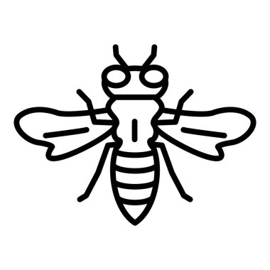 Böcek simgesinin vektör illüstrasyonu