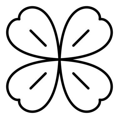 Yonca. Web simgesi basit illüstrasyon