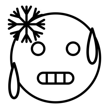 cute face expression with smile kawaii and happy emoticon vector illustration