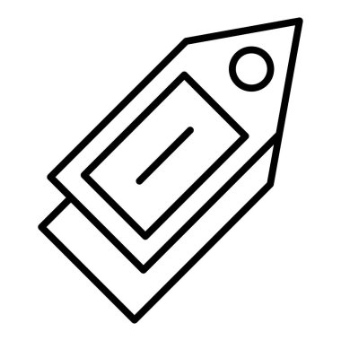 etiket simgesi, vektör çizimi