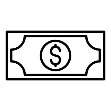 Para için. Web simgesi basit illüstrasyon