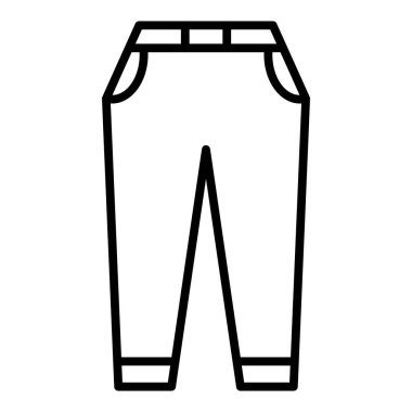 Pantolon. Web simgesi basit illüstrasyon