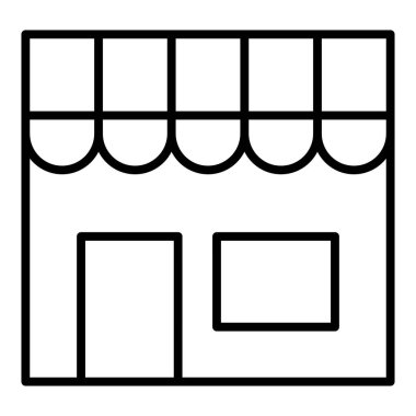 Dükkan. Web simgesi basit illüstrasyon