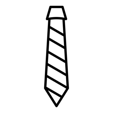 tie icon. outline illustration of bow vector and striped line style isolated on white background
