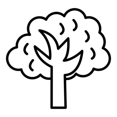 Ağaç. Web simgesi basit illüstrasyon