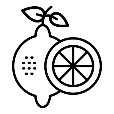 Bir meyve simgesinin vektör illüstrasyonu