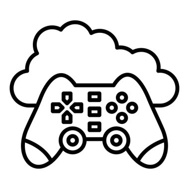 Video oyunu simgesi vektör illüstrasyonu