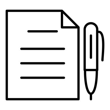 Belge. Web simgesi basit illüstrasyon