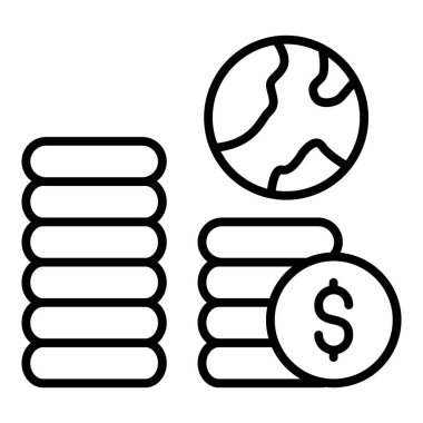 Dolar simgesi vektör illüstrasyonu