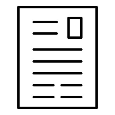 belge simgesi, vektör çizimi