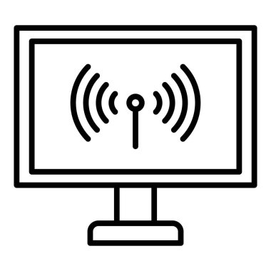 wifi simgesi vektör illüstrasyonu