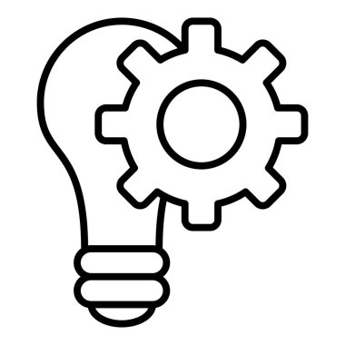 Fikir simgesi vektör illüstrasyonu