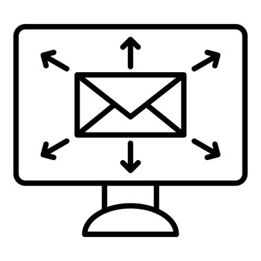 e- posta simgesi vektör illüstrasyonu