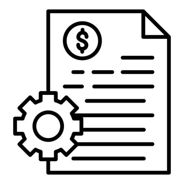 para ve finans hattı vektör simgesi