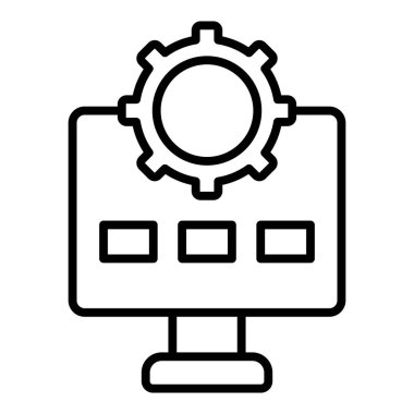 Ayarlama. Web simgesi basit illüstrasyon