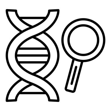 DNA simgesi vektör illüstrasyonu