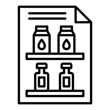 Test tübü simgesinin vektör illüstrasyonu