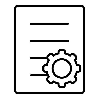 Ayarlar. Web simgesi basit illüstrasyon